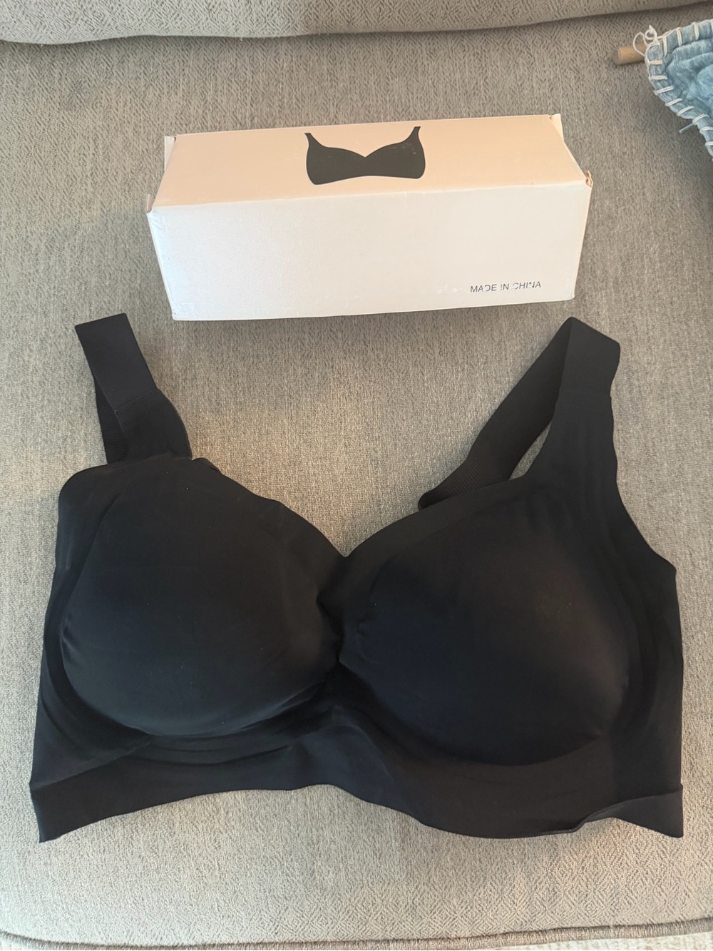 Comfort Seamless Black Women's Bra